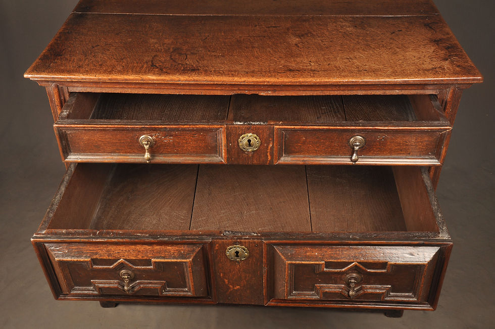 Thumbnail: SOLD. Wonderful 17th Century Oak Chest Of Drawers.