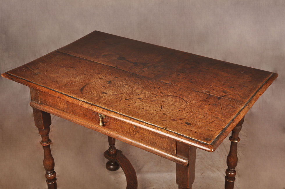 Thumbnail: Rare 17th Century Oak Side Table