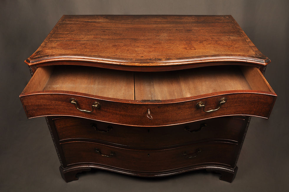 Thumbnail: A fine 18th Century Serpentine Chest Of Drawers