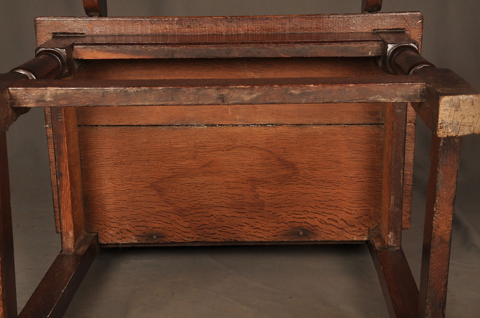Thumbnail: Outstanding 17th Century Lancashire Wainscot Chair