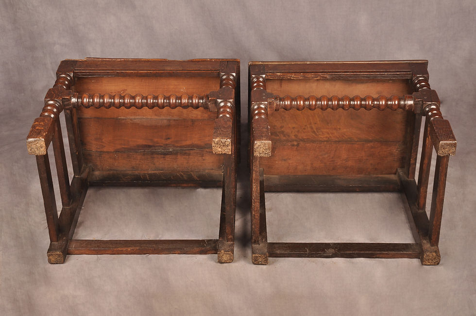 Thumbnail: Pair Of 17th Century Lancashire Chairs