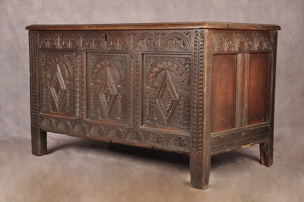 Thumbnail: 17th Century Oak Coffer
