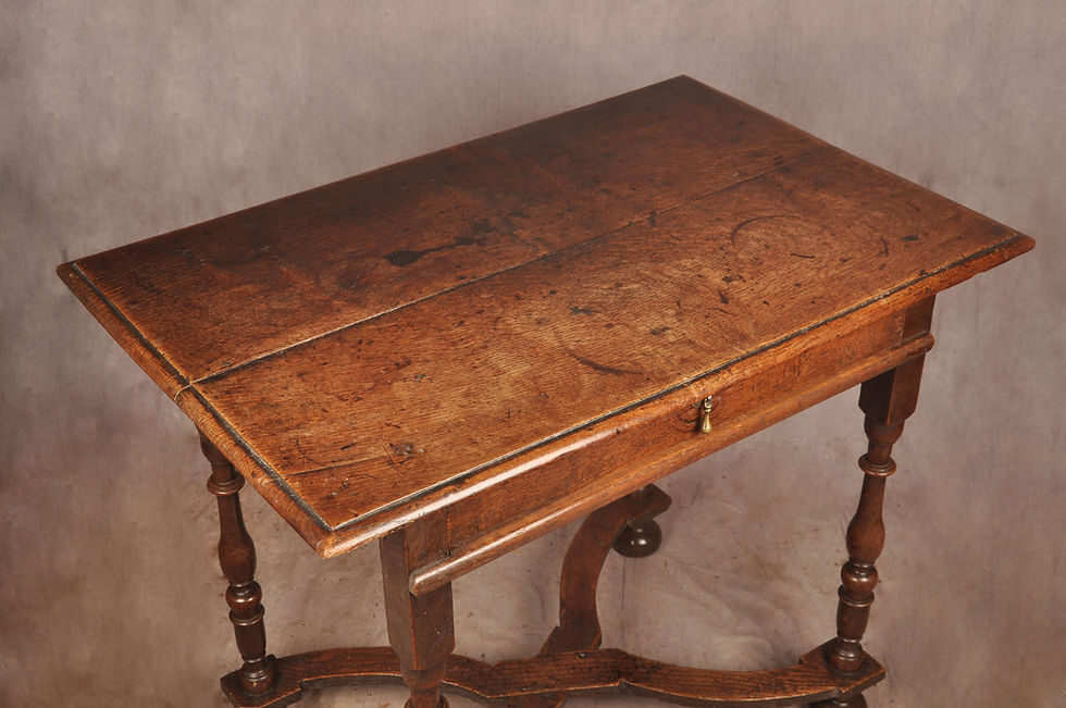Thumbnail: Rare 17th Century Oak Side Table