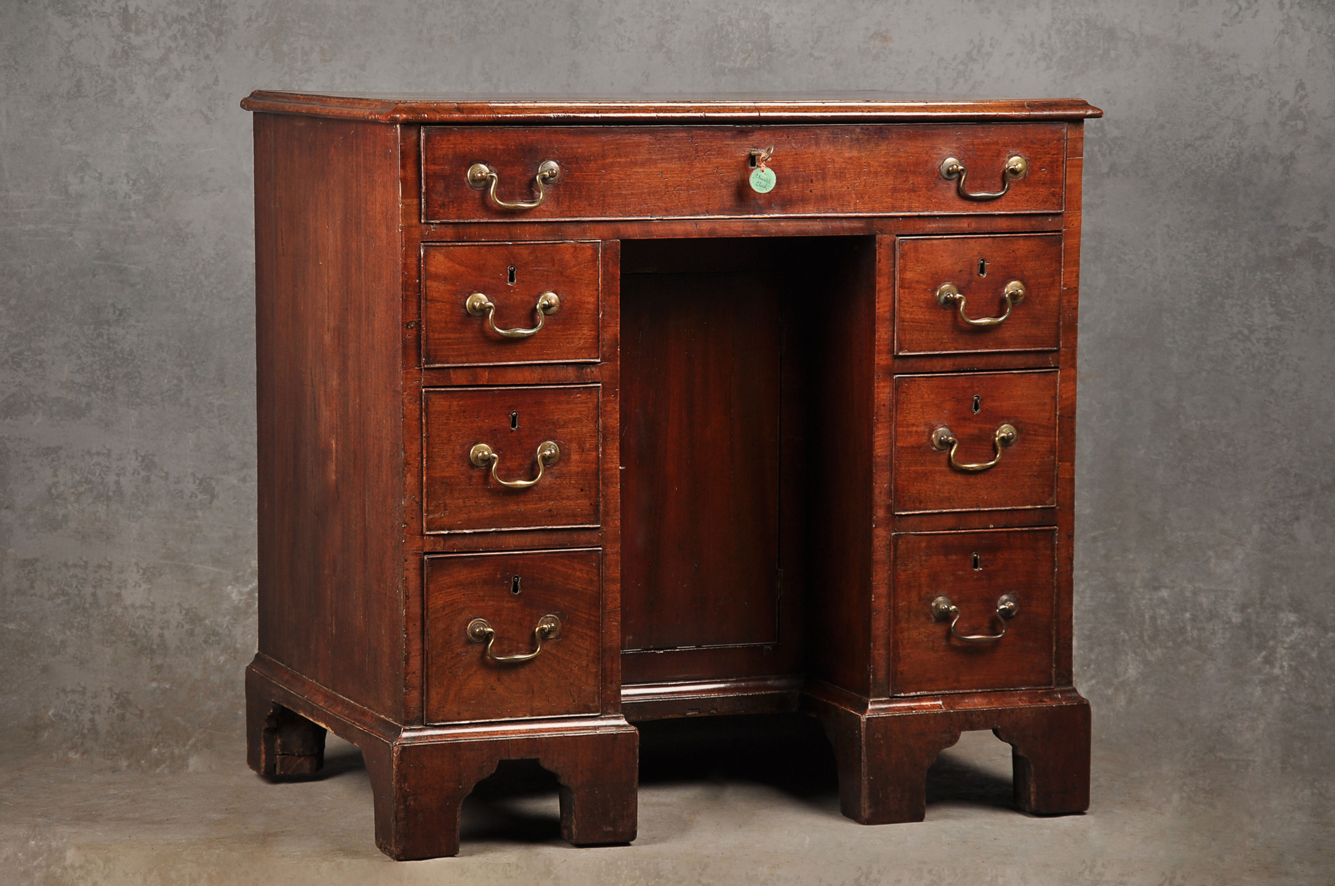 Small Mid 18th Century Mahogany Kneehole Desk