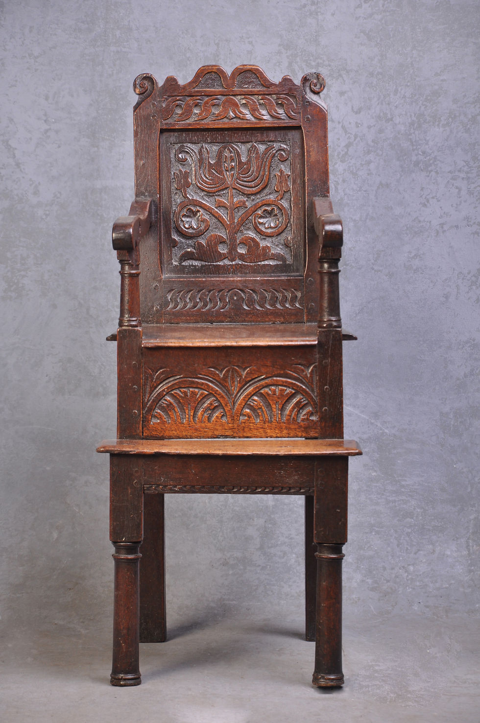 Thumbnail: 17th Century Yorkshire Child's High Chair