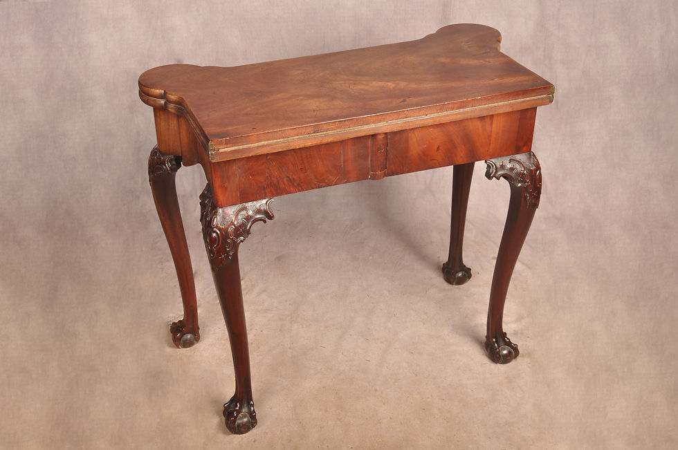 Thumbnail: Exceptional George II Mahogany Card Table