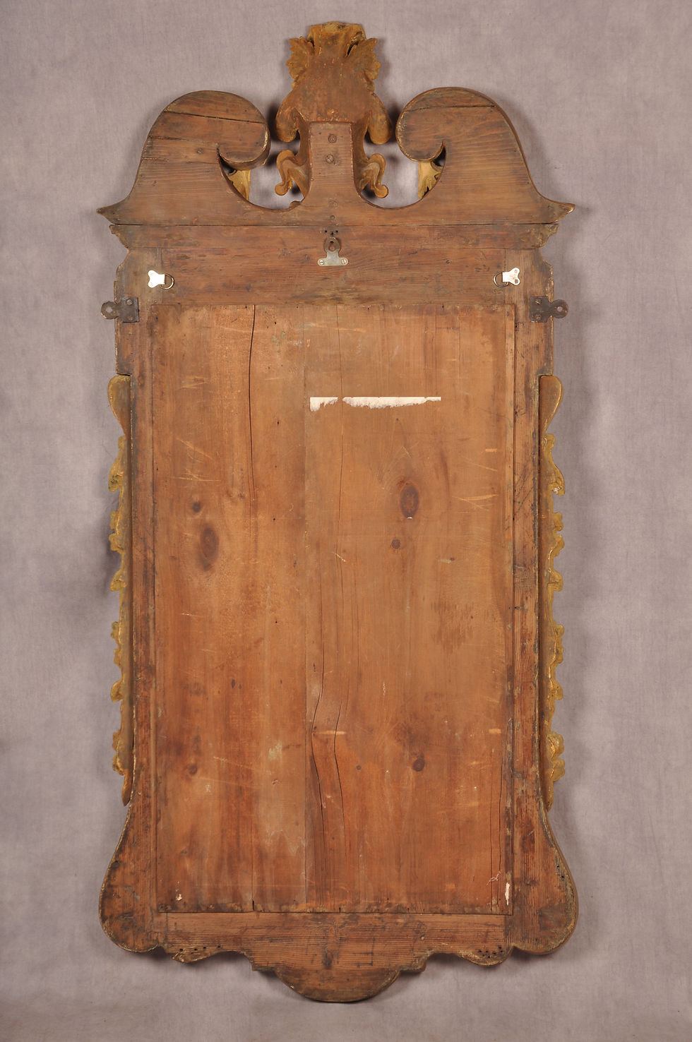 Thumbnail: Fine 18th Century Walnut & Parcel Gilt Mirror