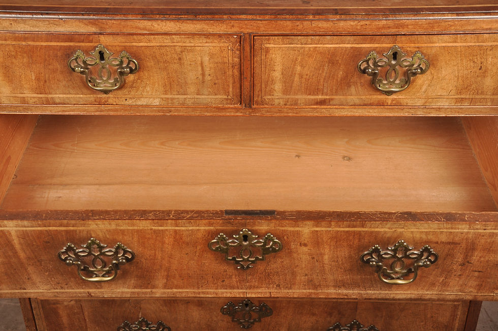 Thumbnail: Mid 18th Century Walnut Chest Of Drawers. SOLD