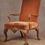 Thumbnail: A Magnificent 19th Century Walnut Library Armchair