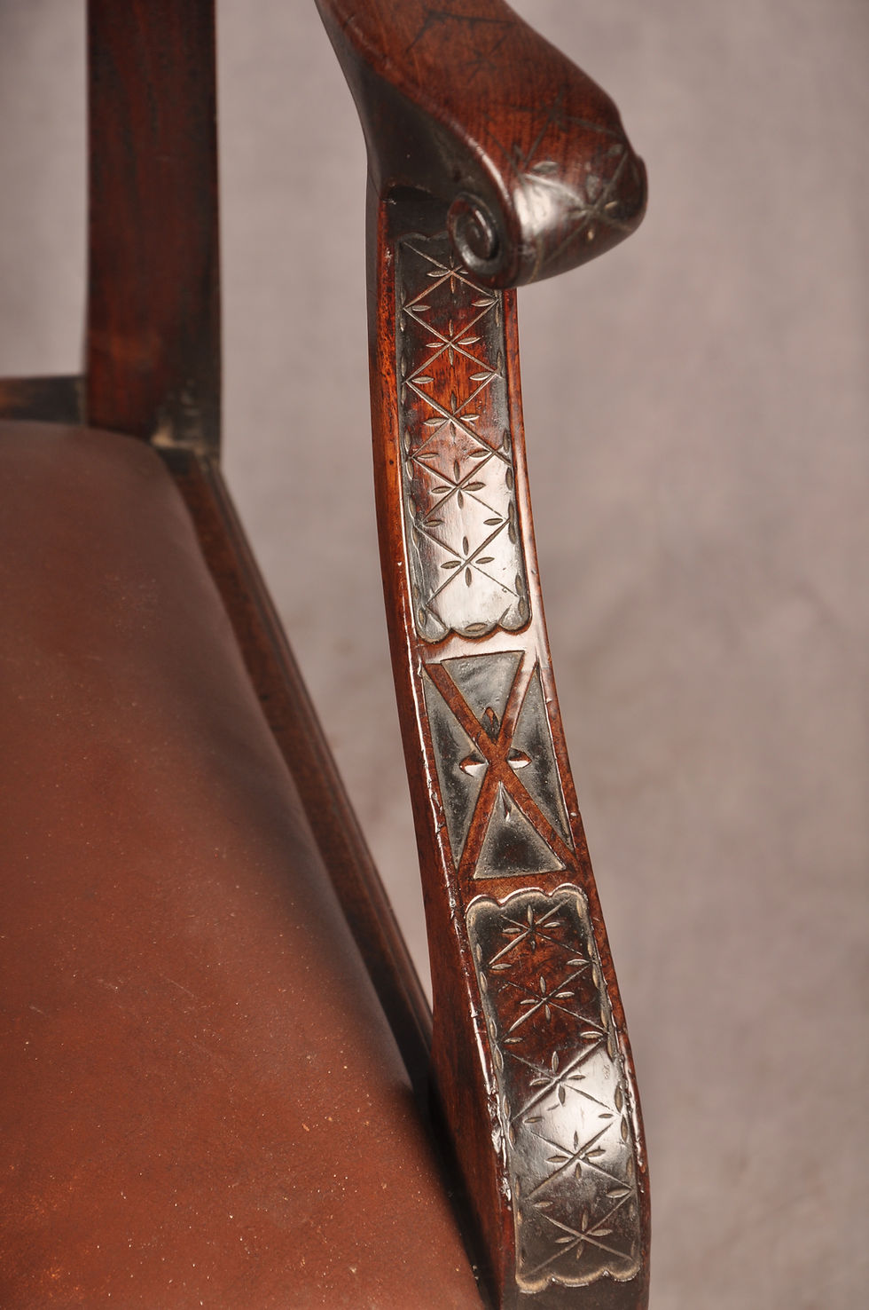 Thumbnail: Fine 18th Century Mahogany Chippendale Armchair