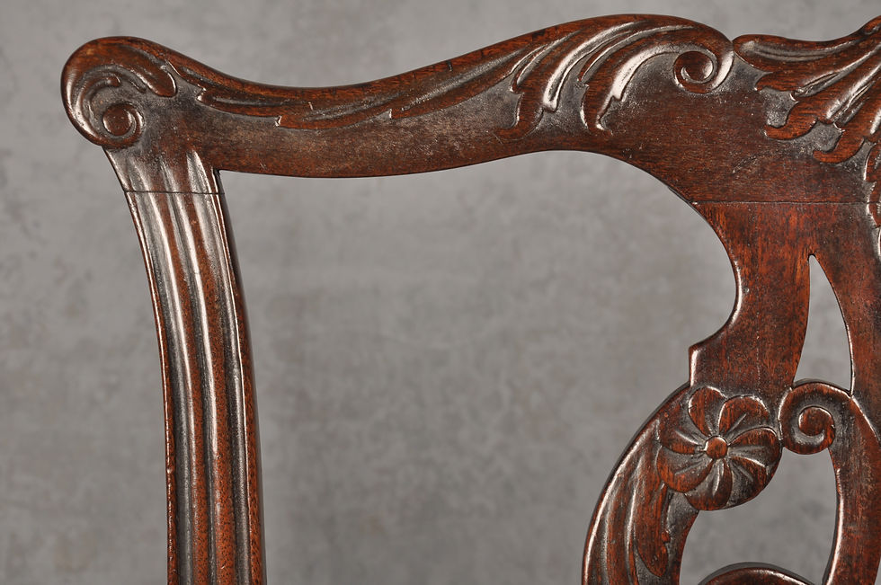 Thumbnail: 18th Century Mahogany Chippendale Armchair
