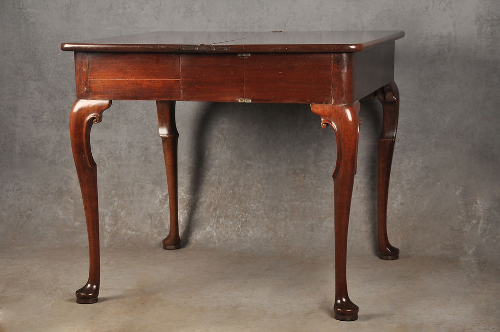 Thumbnail: Fine 18th Century Mahogany Concertina Action Tea Table