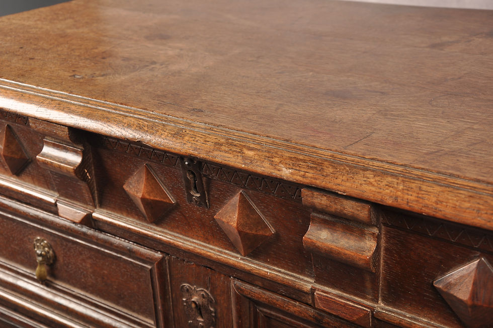 Thumbnail: Rare 17th Century Oak Chest Of Drawers