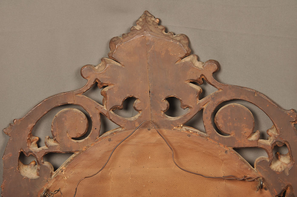 Thumbnail: Late 18th Century Florentine Giltwood Oval Mirror