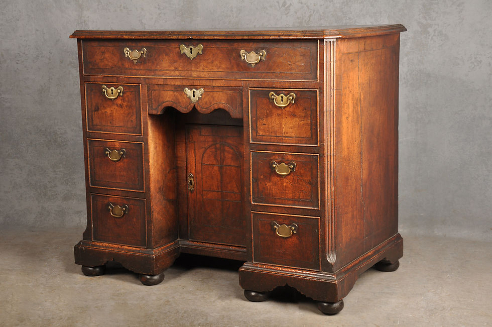 Thumbnail: Important Early 18th Century Walnut Kneehole Desk
