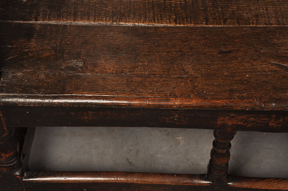 Thumbnail: Rare 17th Century Oak Settle