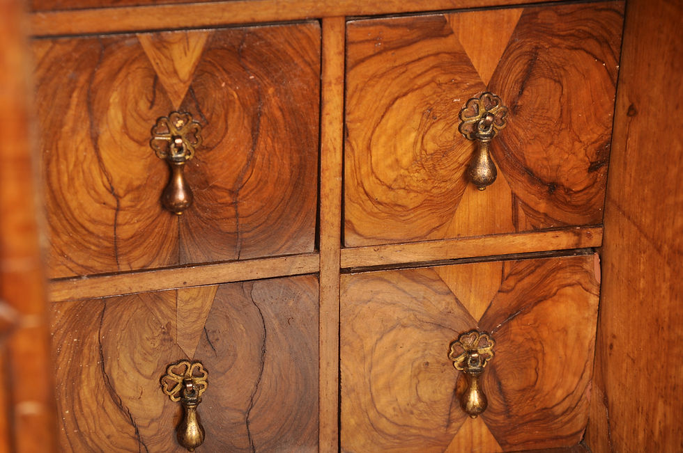 Thumbnail: 17th Century Olive Wood Oyster Cabinet