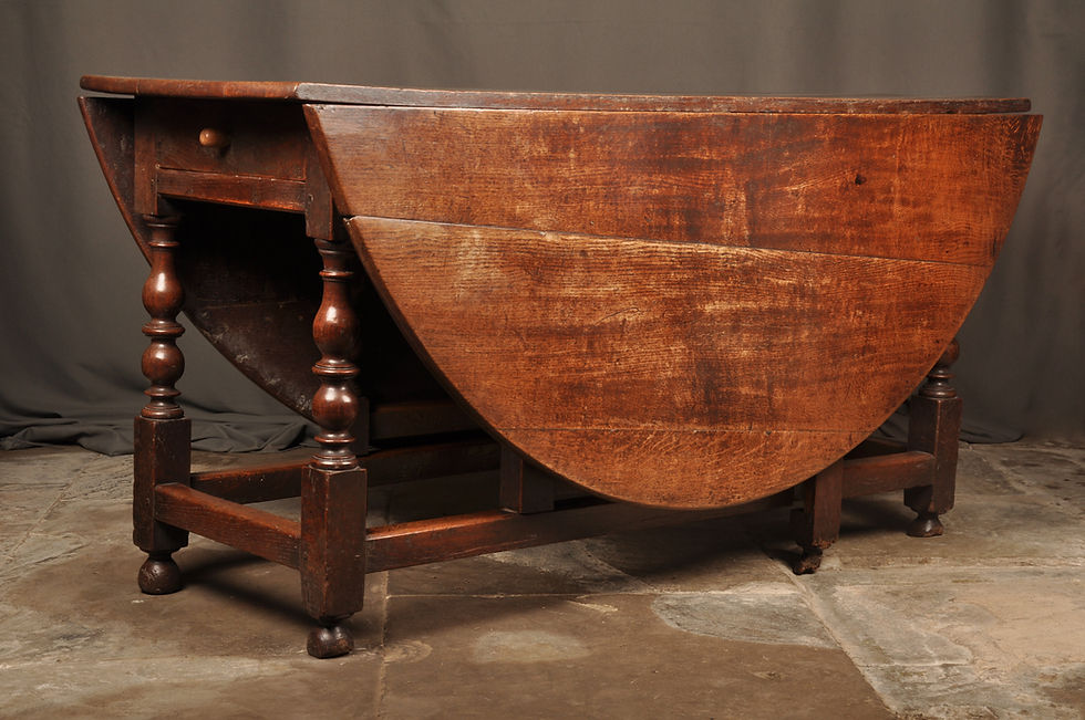 Thumbnail: Large 17th Century Oak Gateleg Table