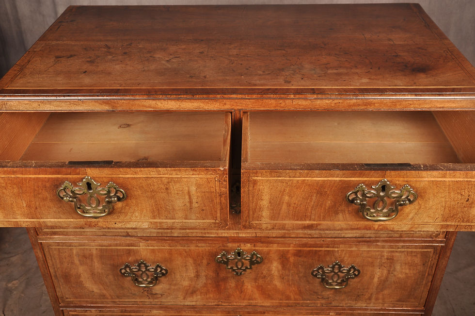 Thumbnail: Mid 18th Century Walnut Chest Of Drawers. SOLD