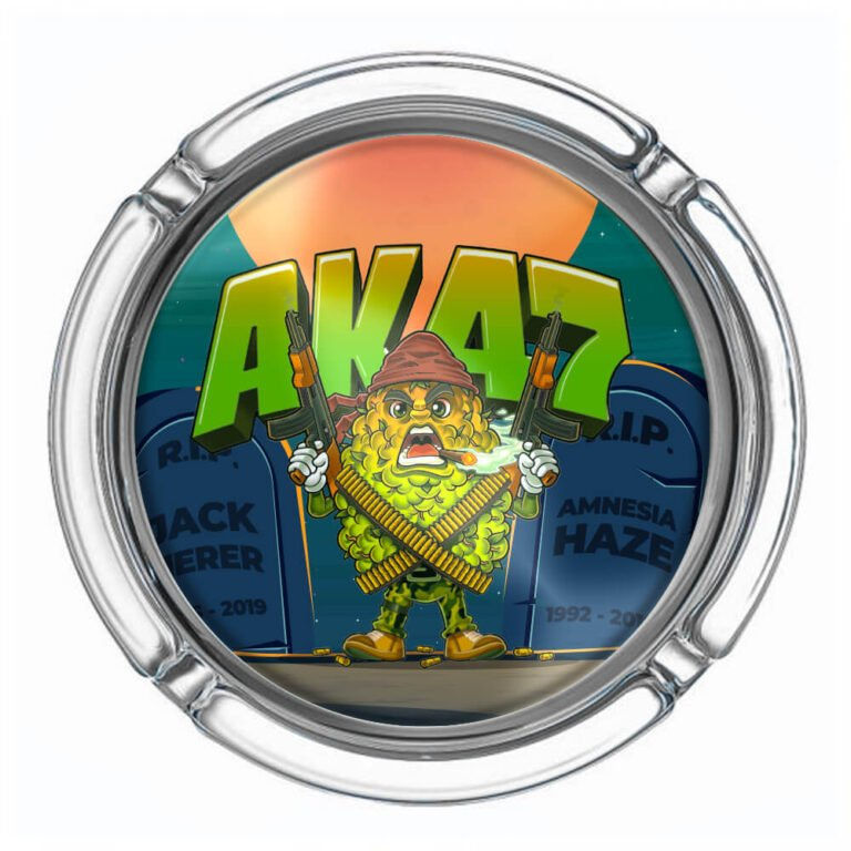 Best Buds Small Glass Ashtrays AK47