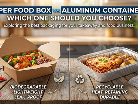 Paper Food Box vs Aluminum Containers : Which One Should You Choose? | Ezellohub