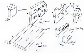 USA Michigan Leland custom design toy sketch