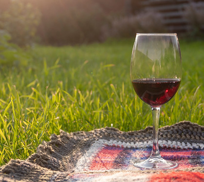 a glass of red wine at sunset close-up.jpg