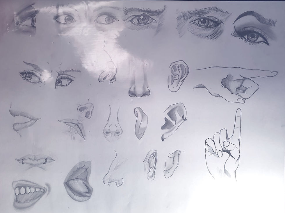 Facial Features and Hand Gestures
