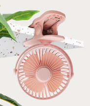 Thumbnail: USB Mini Clip Fan - Silent Rechargeable For Dorms