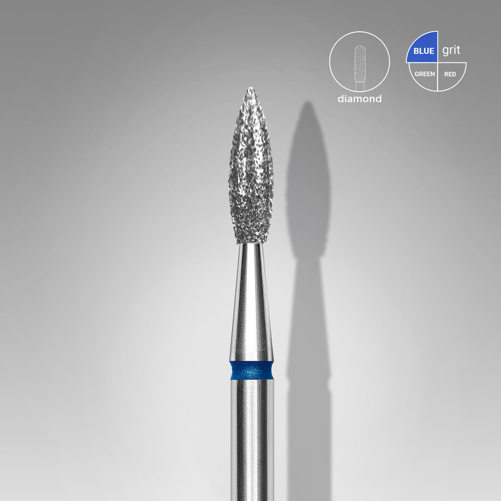 Diamond nail drill bit with blue band