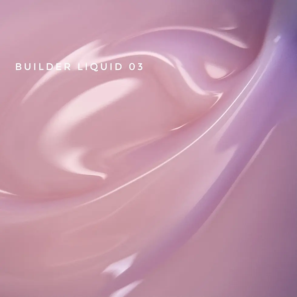 BUILDER LIQUID O3, swirling pink gel