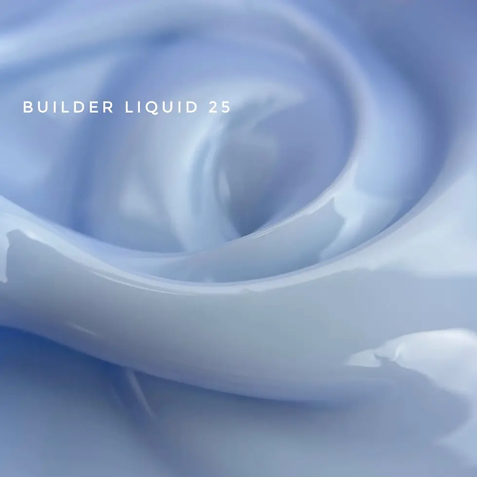 Swirled blue cream, BUILDER LIQUID 23