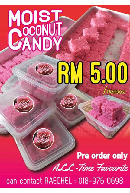 Moist Coconut Candy