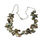 Thumbnail: Golden Brown Keishi Pearl Necklace with Green and Bronze Overtones