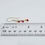 Thumbnail: Red, Pink, and Yellow Sapphire and Sterling Silver Dangle Earrings