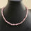 Thumbnail: Natural Strawberry Quartz Necklace, Hand-Knotted on Soft Pink Silk