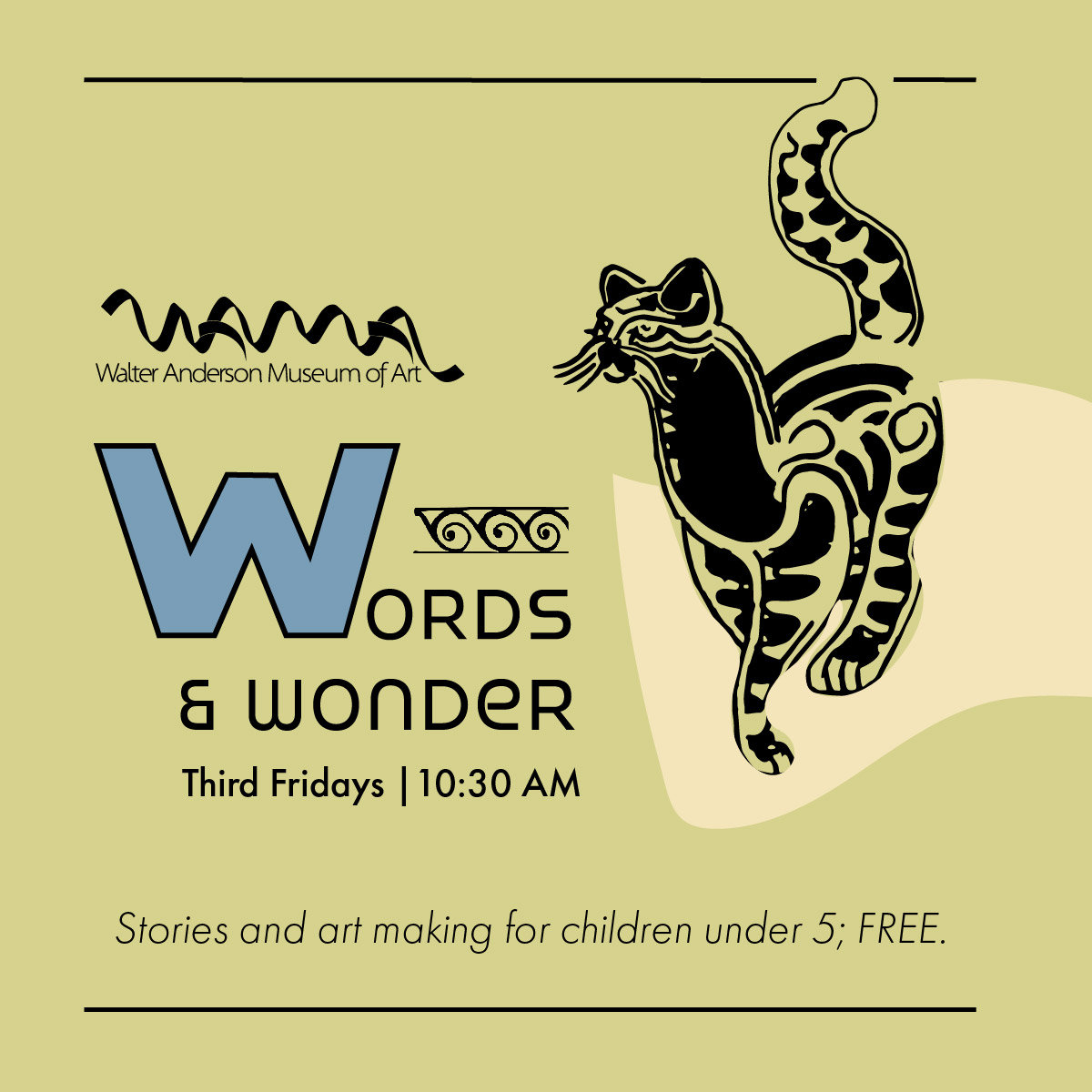 CANCELLED Words and Wonder Walter Anderson MoA