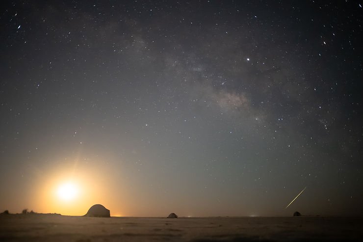 Night over the west end of Horn Island