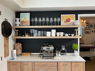 The Counter That Screamed "Pile Things Here!!" Is Now Our Stylish Little Coffee Nook