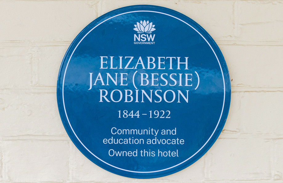 Source: NSW Government, Blue Plaques Program "Bessie Robinson"