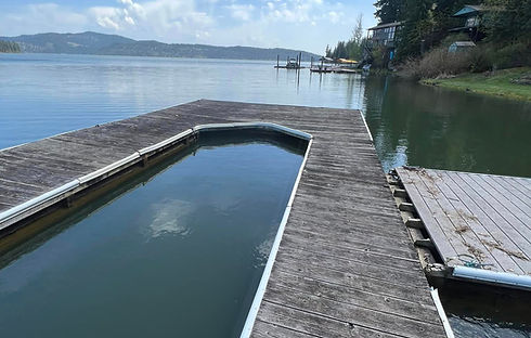 Single slip dock needing repair