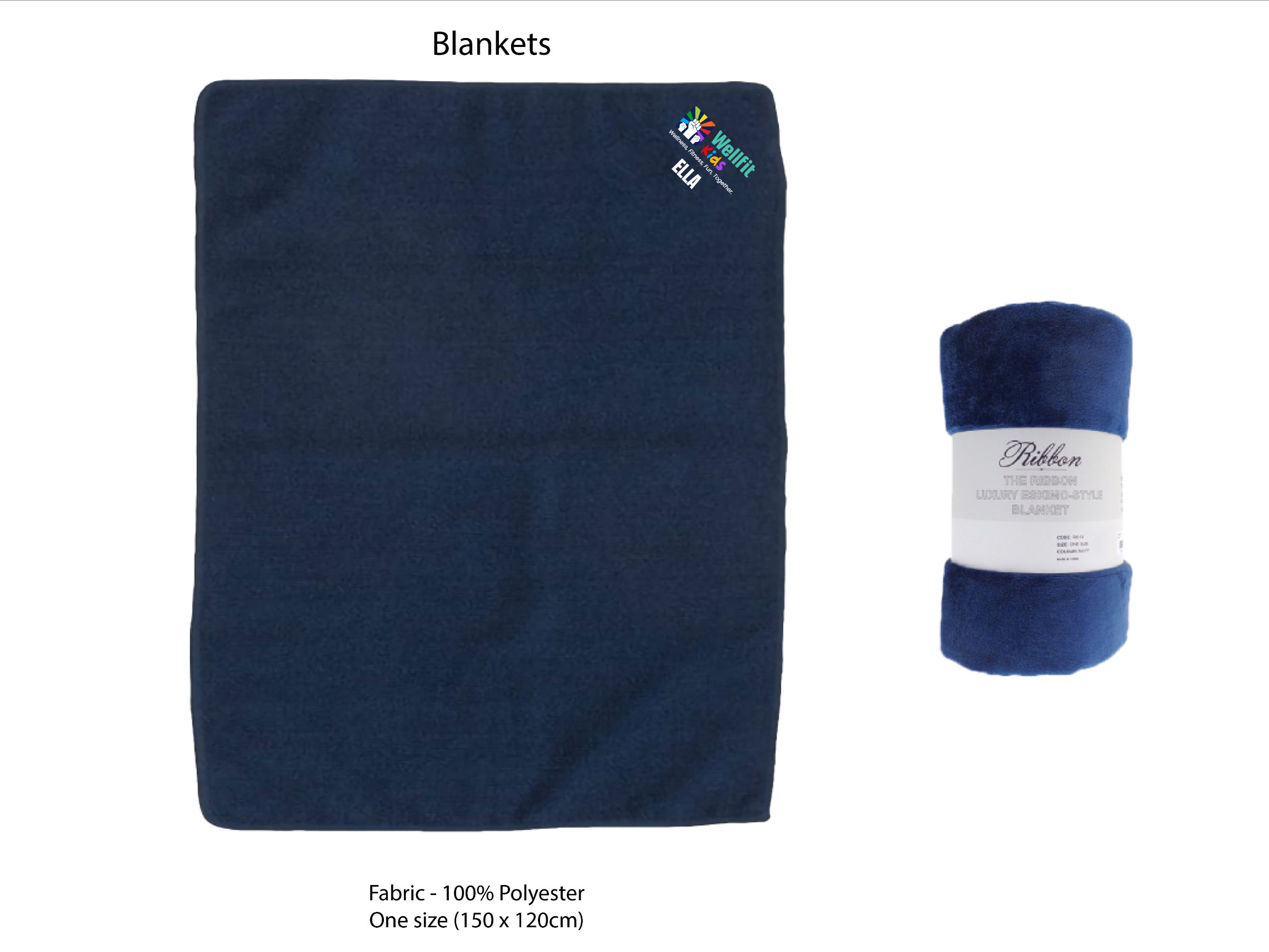 Super-soft personalised blanket - great for laying on, in or under!