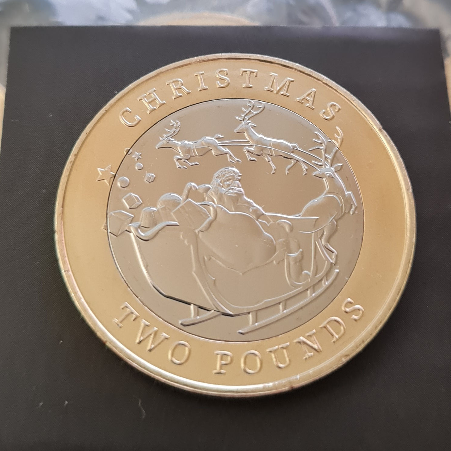 Gibraltar Christmas £2 Coin - 2020 Bi-metallic UNC