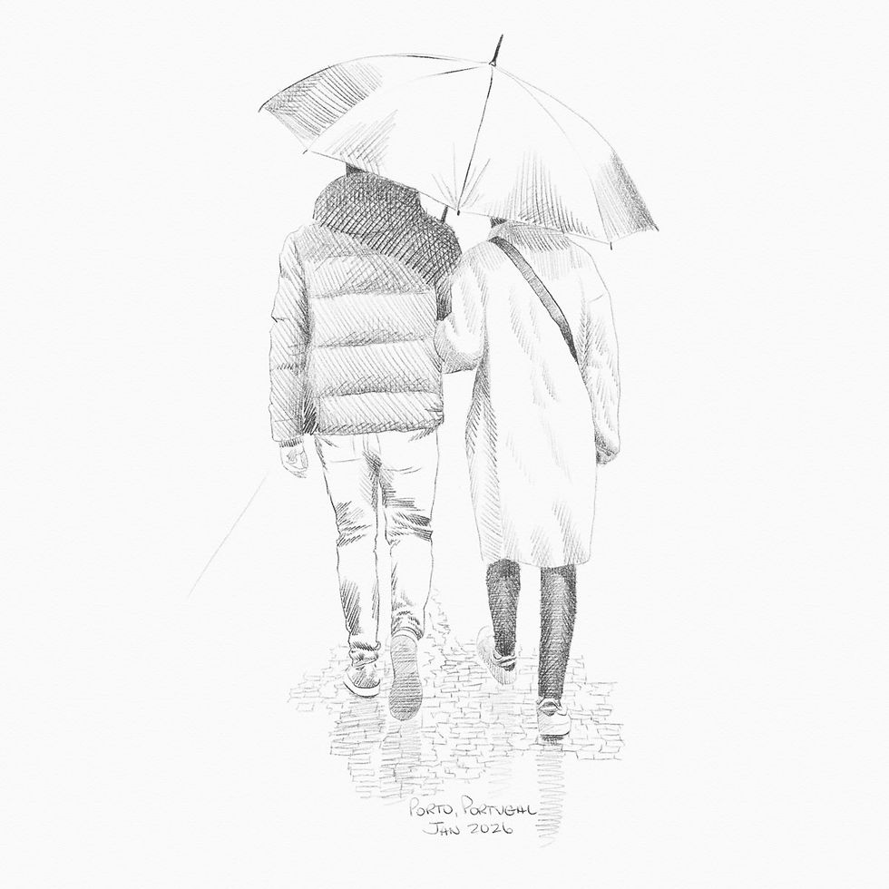 porto-umbrella-portugal-travel-sketch