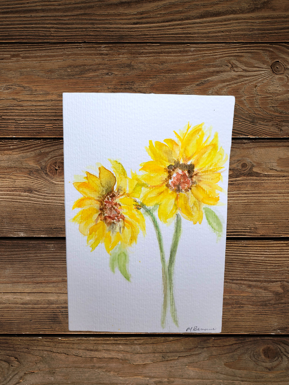 Thumbnail: Watercolour greeting card