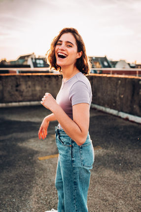 Schauspielerin Fiona Lang macht Schauspieler Fotos in Köln mit Schauspieler Fotograf Kris Borreck