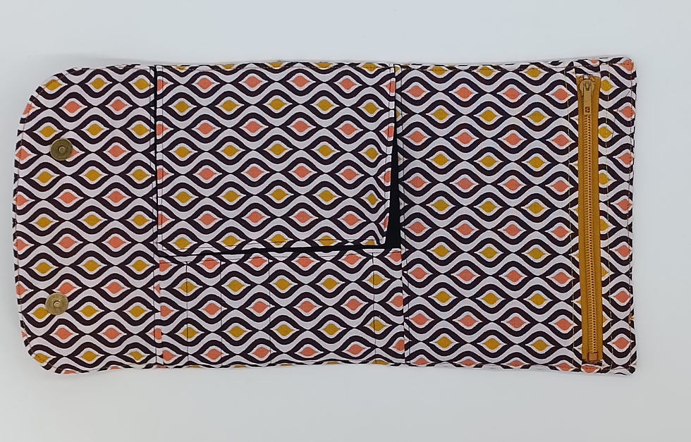 pochette losange ouverte