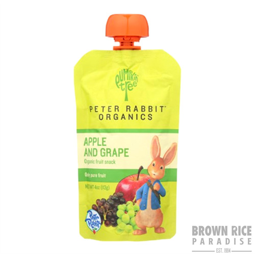 Peter Rabbit Organics Apple & Grape Fruit Snack, 4 OZ | Brown Rice Paradise