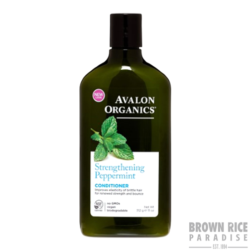 Avalon Organics Conditioner Strengthening Peppermint, 11 OZ