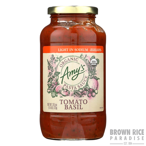 Amy's Organic Light in Sodium Tomato Basil Pasta Sauce, 25.5 OZ